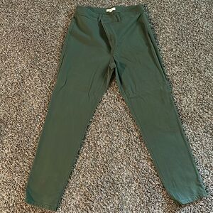 Loft Tall Skinny Pants in stretch Twill, Size 14 Tall, Dazzling Olive